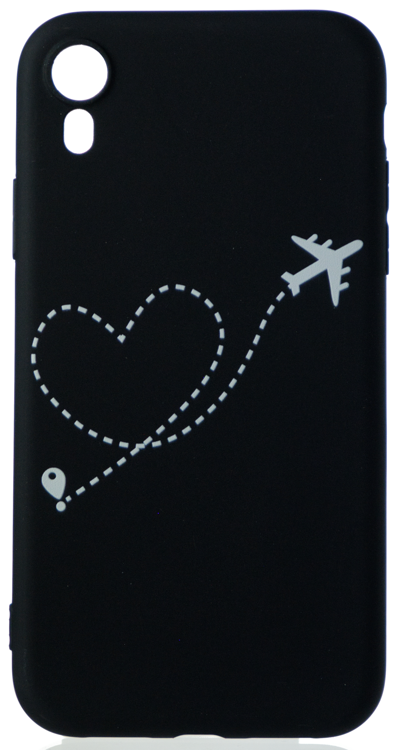 Чехол Airplane Heart для iPhone XR c принтом силиконовый в Тюмени